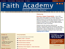 Tablet Screenshot of faithacademyvictoria.com